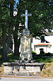 Čeština: Kříž u kostela sv. Mikuláše v Sebranicích English: Wayside cross in Sebranice, Czech Republic