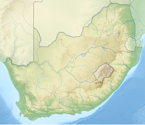 Majuba-kragstasie is in Suid-Afrika