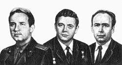 Georgi Dobrowolski, Wladislaw Wolkow, Wiktor Pazajew