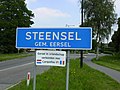 Place name sign of Steensel.