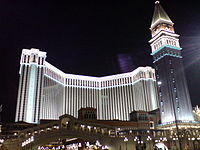 The Venetian Macau in de Cotai Strip is het grootste casino ter wereld, eigendom van Las Vegas Sands.