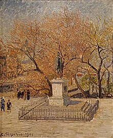 Statue d’Henri IV, 1901, by Camille Pissarro