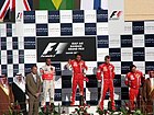 On the podium of the 2007 Bahrain GP