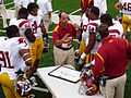 Nick Holt coaching the defense