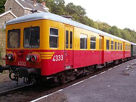 De 4333 als museumwagen in Spontin