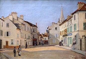 アルフレッド・シスレー作 Rue de la Chaussée à Argenteuil, 1872年