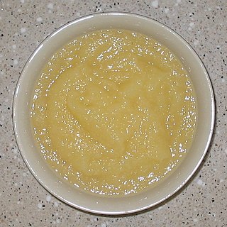 <span class="mw-page-title-main">Apple sauce</span> Purée made from apples