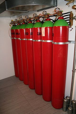 <span class="mw-page-title-main">Gaseous fire suppression</span>