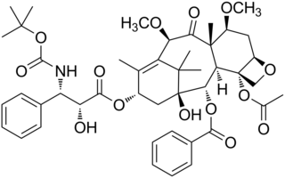 <span class="mw-page-title-main">Cabazitaxel</span> Chemical compound