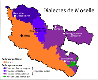 <span class="mw-page-title-main">Lorraine Franconian</span> West Central German dialect spoken in Lorraine