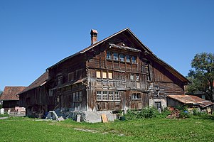 10: The Hofammannhaus, Hofsteigstraße No. 46 in Lustenau: former seat of the bailiff (Hofammann) of Lustenau, Vorarlberg. commons:User:Böhringer