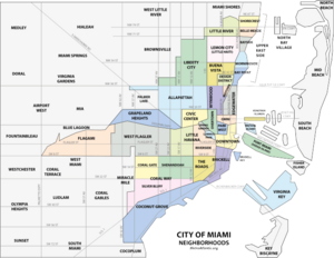 Overtown neighborhood within the City of Miami