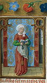 Marta del Breviario Isabella , 1497