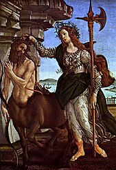 Botticelli, Pallas Athena and the Centaur, c.1481.