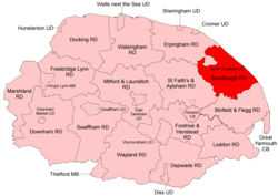 Position within Norfolk, 1935