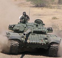 Indian T-72 with explosive reactive armour (ERA) T-72 Ajeya1.jpg