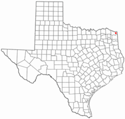 Location of Leary, Texas