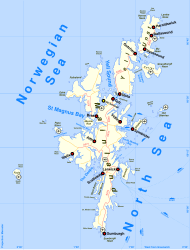 Isole Shetland – Mappa