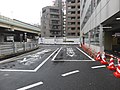 箱崎PAの外にある大型車駐車場