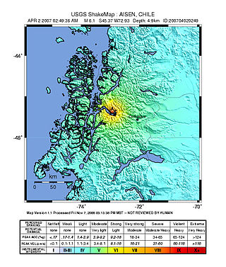 <span class="mw-page-title-main">2007 Aysén Fjord earthquakes</span> Earthquake and tsunami in Chile