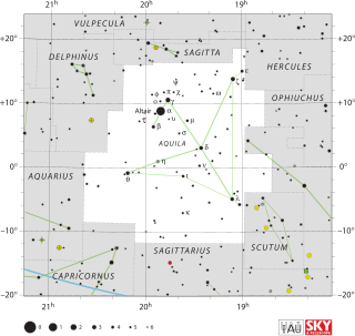 <span class="mw-page-title-main">Upsilon Aquilae</span> Star in the constellation Aquila