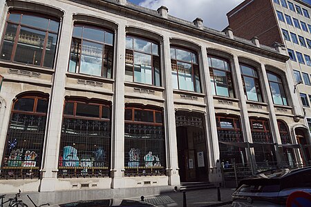 Facade of the former Magasins Waucquez, now the Belgian Comic Strip Center, Brussels (1905)