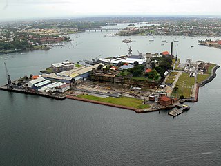 <span class="mw-page-title-main">Cockatoo Island</span> Heritage listed island in Sydney Harbour