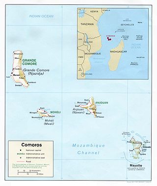 <span class="mw-page-title-main">Comoro Islands</span> Archipelago in the Indian Ocean