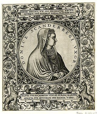 <span class="mw-page-title-main">Donika Kastrioti</span> 15th century Albanian Queen