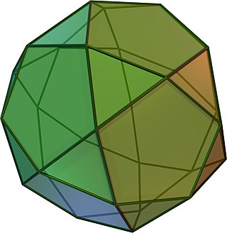 <span class="mw-page-title-main">Icosidodecahedron</span> Archimedean solid with 32 faces