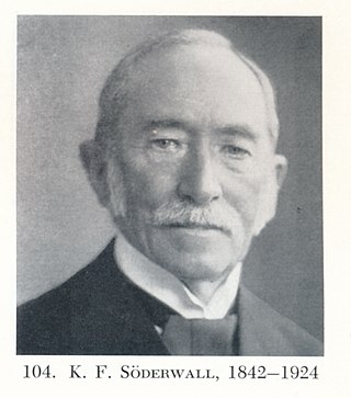 <span class="mw-page-title-main">Knut Fredrik Söderwall</span> Swedish philologist (1842–1924)