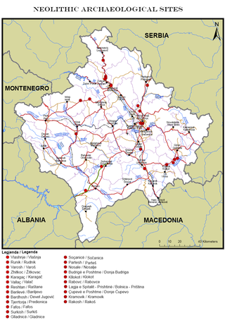 <span class="mw-page-title-main">Neolithic sites in Kosovo</span>