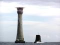 Heutiger Leuchtturm und der Rest von Smeatons Turm