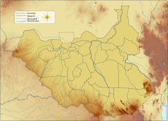 Lotilla River is located in South Sudan