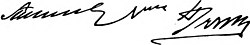Henry Irvings signatur