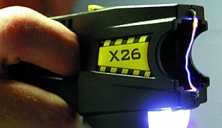 <span class="mw-page-title-main">Taser</span> Electroshock weapon used by police