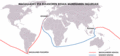 Map of Ferdinand Magellans voyage around the world translated into basque.