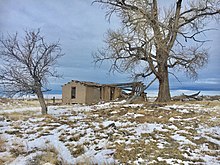 Remains of an old stage coach stop near Bowler, MT. BowlerMTstagecoach.jpg