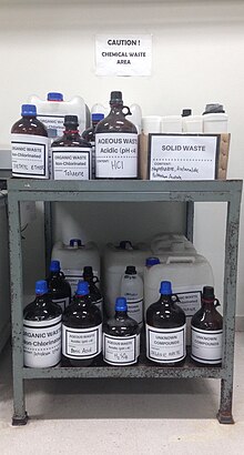 Laboratory waste containers Chemical Waste Area.jpg