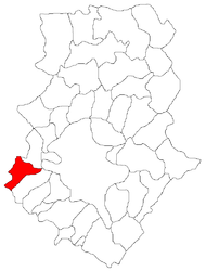 Location in Ilfov County