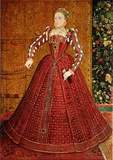 The young Queen Elizabeth I (here in about 1563)