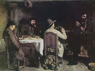 Une après-dîner à Ornans (Iltapäivä Ornansissa), 1849.