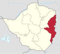 Letak Manicaland di Zimbabwe