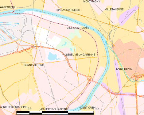 Carte de la commune.