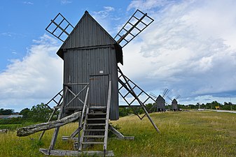 Väderkvarnar på Öland.