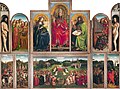 《根特祭壇畫》(The Ghent Altarpiece)，1432年，收藏於比利時根特(Ghent)聖巴蒙教堂