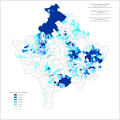 Distribution of Serbs on Kosovo and Metohija by settlements 1971.