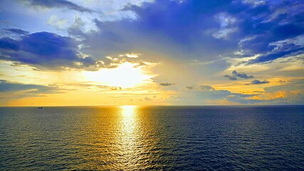 Sunset in the Caribbean Sea