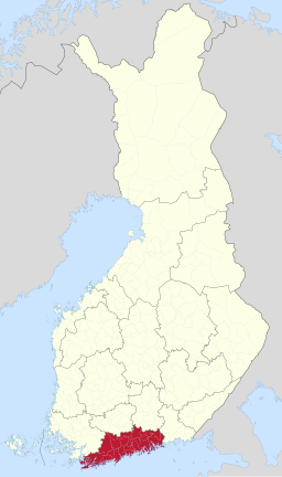 Landskapets läge i Finland