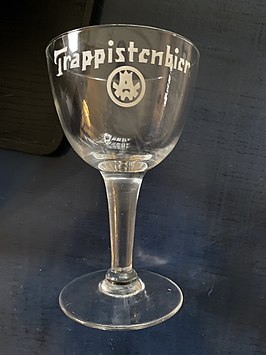 Een trappistenbierglas van Westmalle